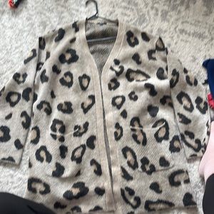 Leopard cardigan xxl